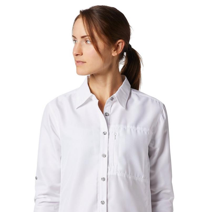 Women's Canyon Long Sleeve Shirt, Color: White, image 3