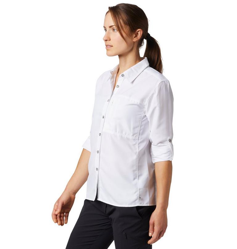 Women's Canyon Long Sleeve Shirt, Color: White, image 4