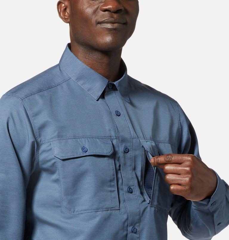 Men's Canyon Long Sleeve Shirt, Color: Zinc, image 7