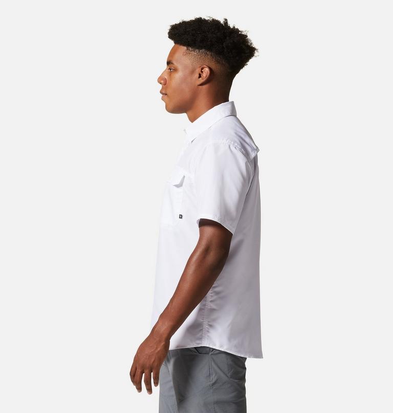 Men's Canyon Short Sleeve Shirt, Color: White, image 3