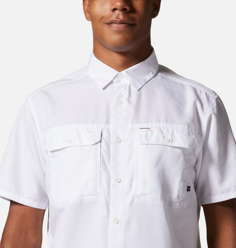 Men's Canyon Short Sleeve Shirt, Color: White, image 4