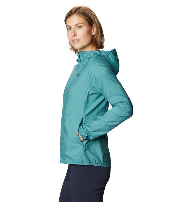 Women's Kor Preshell Hoody, Color: Washed Turq, image 3