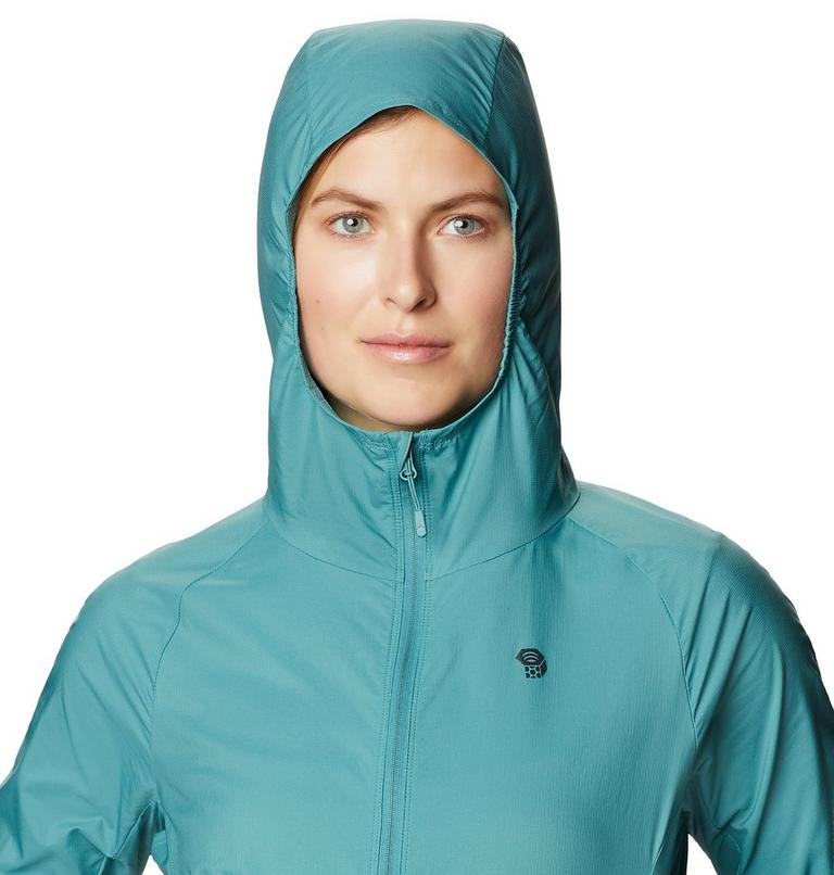 Women's Kor Preshell Hoody, Color: Washed Turq, image 4