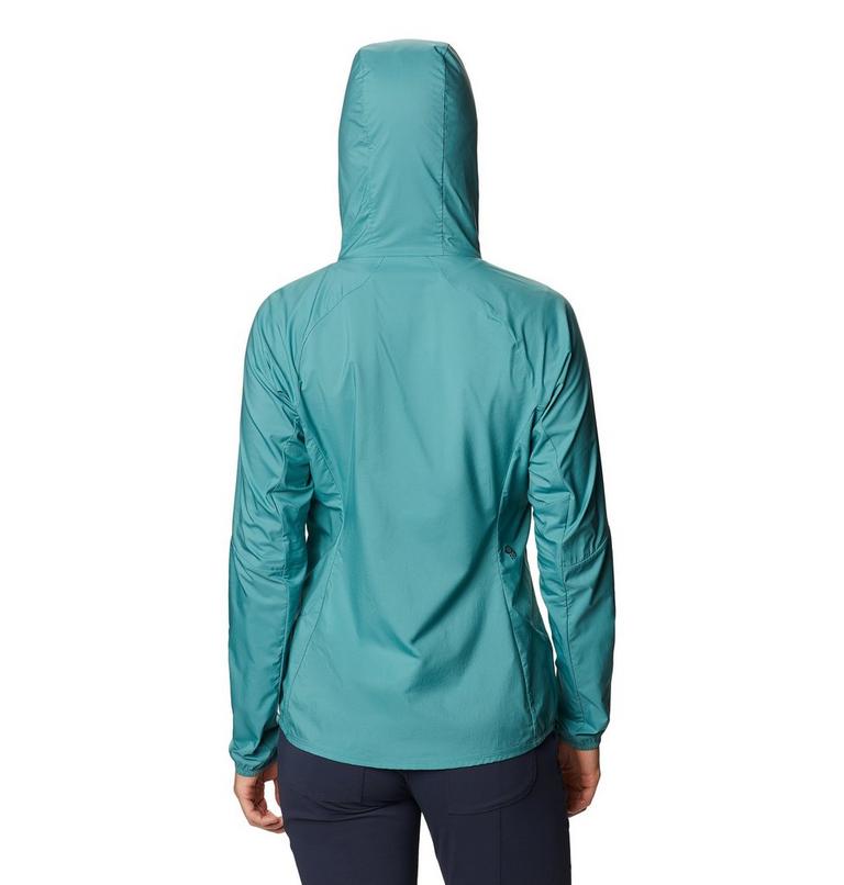 Women's Kor Preshell Hoody, Color: Washed Turq, image 2