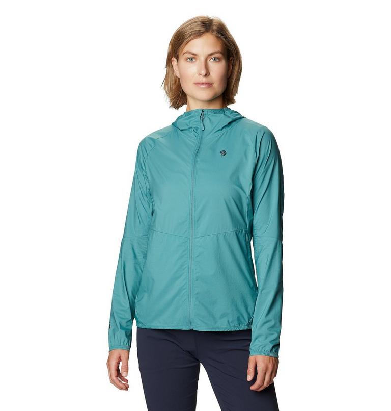Women's Kor Preshell Hoody, Color: Washed Turq, image 1