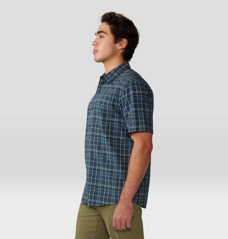 Men's Big Cottonwood Short Sleeve Shirt, Color: Dark Storm, image 3