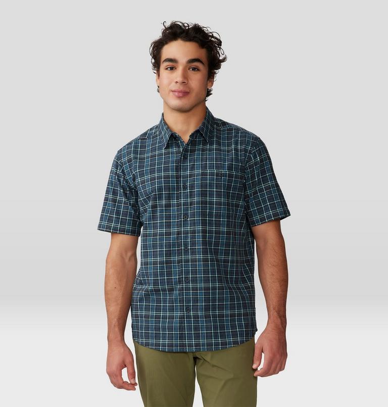 Men's Big Cottonwood Short Sleeve Shirt, Color: Dark Storm, image 5
