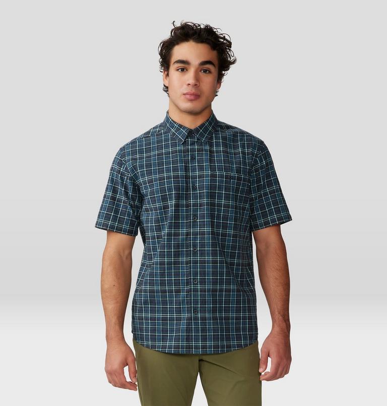 Men's Big Cottonwood Short Sleeve Shirt, Color: Dark Storm, image 1