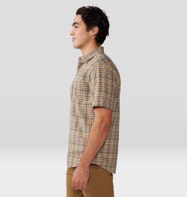 Men's Big Cottonwood Short Sleeve Shirt, Color: Moab Tan Canopy Plaid, image 11