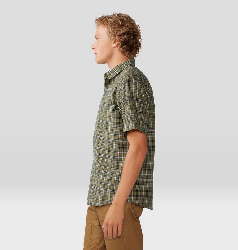 Chemise à manches courtes Big Cottonwood Homme, Color: Combat Green Canopy Plaid, image 3
