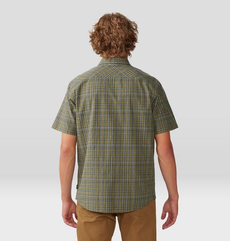Chemise à manches courtes Big Cottonwood Homme, Color: Combat Green Canopy Plaid, image 2