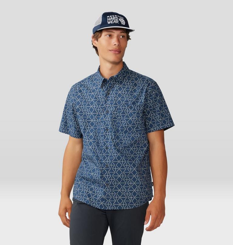 Chemise à manches courtes Big Cottonwood Homme, Color: Zinc Dot Geo Print, image 6