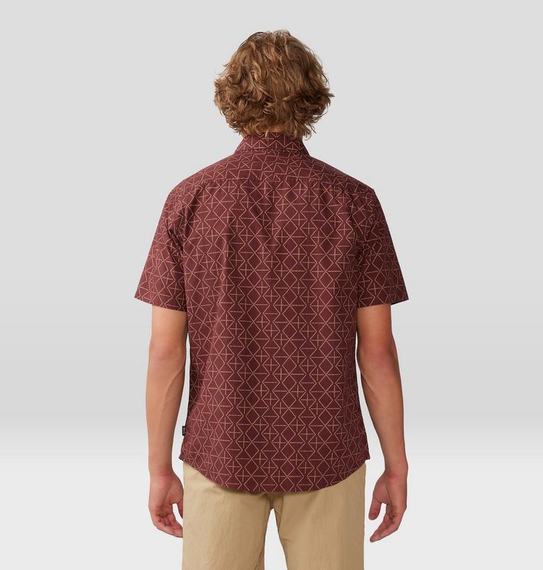 Chemise à manches courtes Big Cottonwood Homme, Color: Washed Raisin Dot Geo Print, image 2