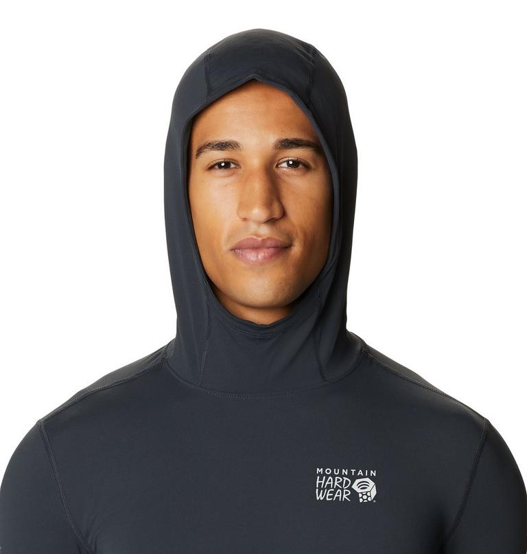 Chandail manches longues &agrave; capuchon Crater Lake Homme, Color: Dark Storm, image 4