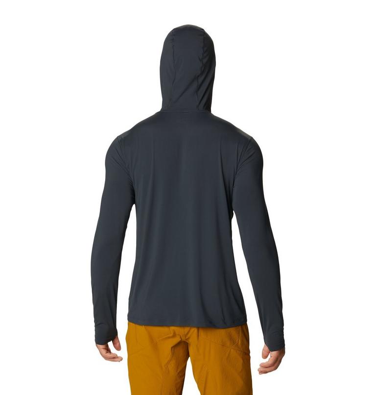 Chandail manches longues &agrave; capuchon Crater Lake Homme, Color: Dark Storm, image 2