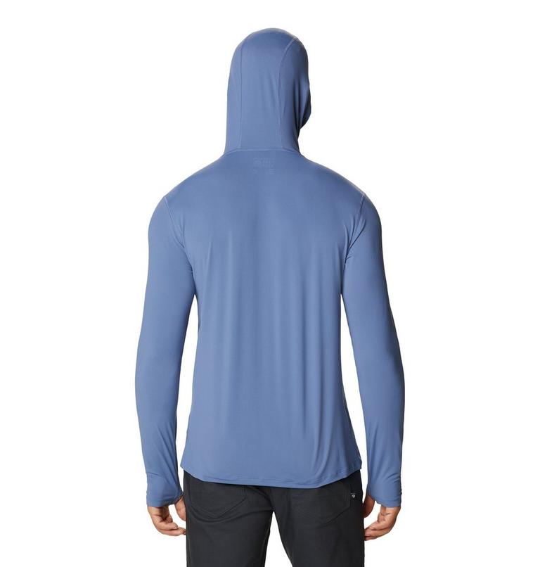 Chandail manches longues à capuchon Crater Lake Homme, Color: Northern Blue, image 2