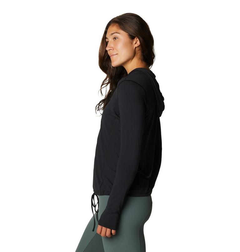 Women's Crater Lake Long Sleeve Hoody, Color: Black, image 3
