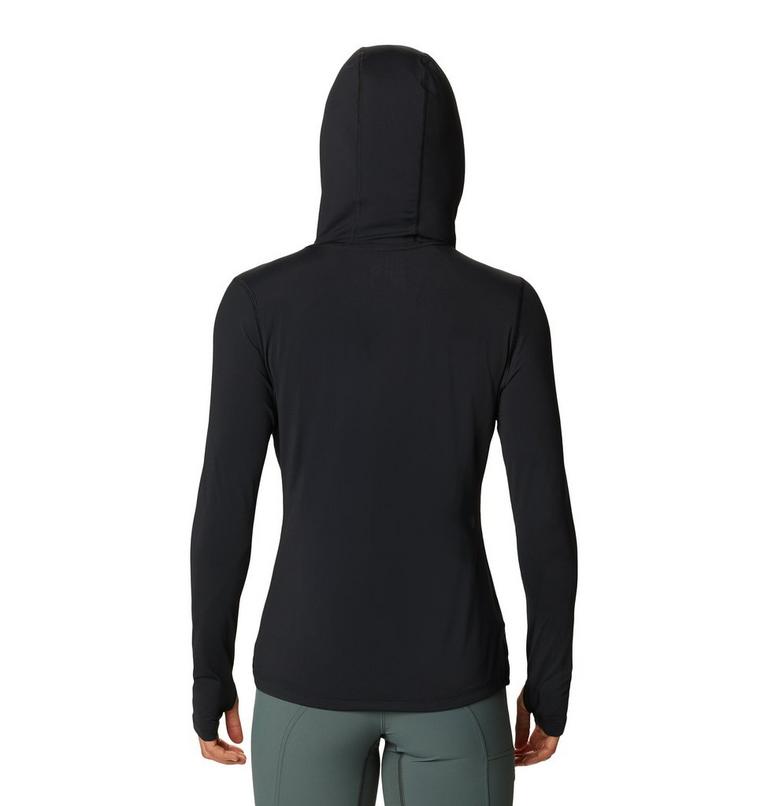 Women's Crater Lake Long Sleeve Hoody, Color: Black, image 2