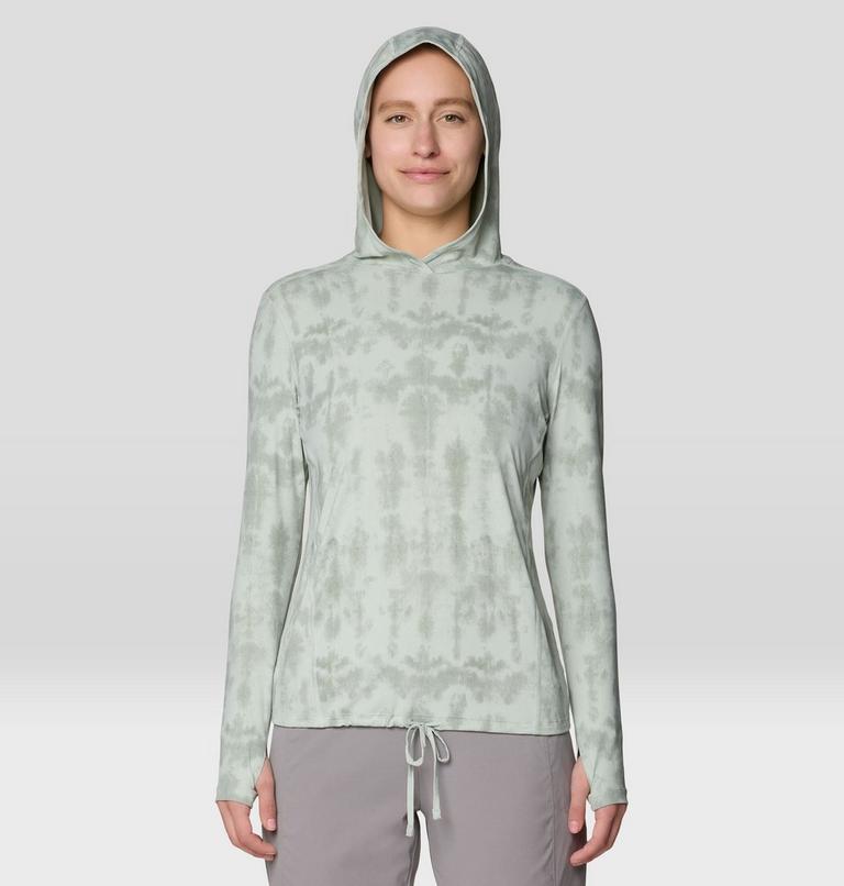 Women's Crater Lake Long Sleeve Hoody, Color: Gamma Grey Shadowdye XS Print, image 5