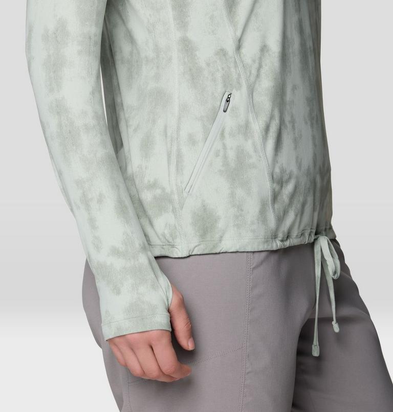 Women's Crater Lake Long Sleeve Hoody, Color: Gamma Grey Shadowdye XS Print, image 6