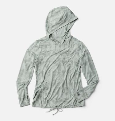 Women's Crater Lake Long Sleeve Hoody, Color: Gamma Grey Shadowdye XS Print, image 6