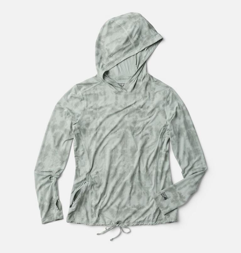Women's Crater Lake Long Sleeve Hoody, Color: Gamma Grey Shadowdye XS Print, image 2