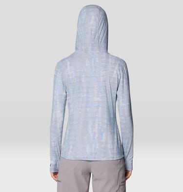 Women's Crater Lake Long Sleeve Hoody, Color: Glacial Prismatic Print, image 7