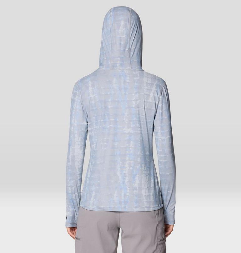 Women's Crater Lake Long Sleeve Hoody, Color: Glacial Prismatic Print, image 3