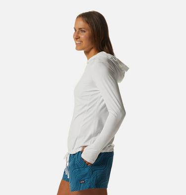 Women's Crater Lake Long Sleeve Hoody, Color: Fogbank, image 23