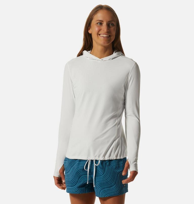 Women's Crater Lake Long Sleeve Hoody, Color: Fogbank, image 1