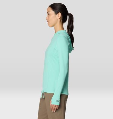 Women's Crater Lake Long Sleeve Hoody, Color: Icy Teal, image 20