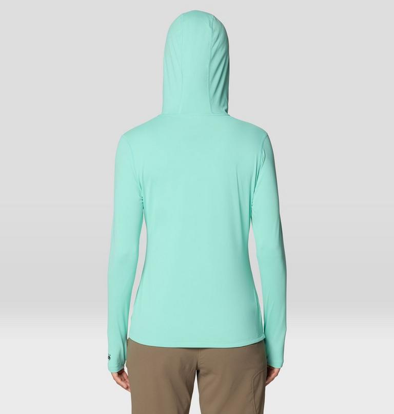 Women's Crater Lake Long Sleeve Hoody, Color: Icy Teal, image 3