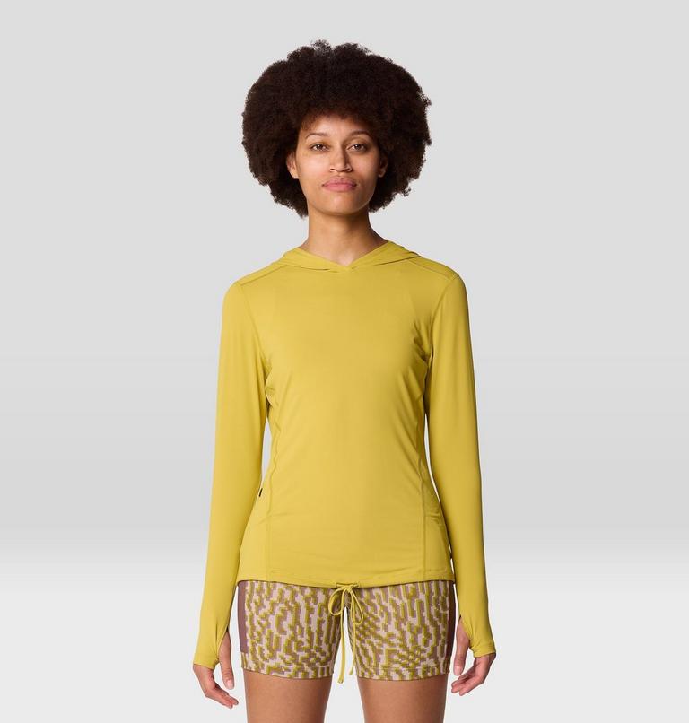 Chandail &agrave; capuchon manches longues Crater Lake, Color: Bright Olive, image 1