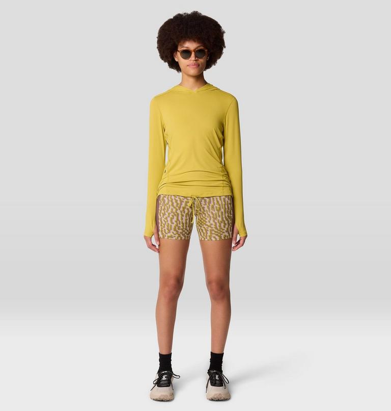 Chandail &agrave; capuchon manches longues Crater Lake, Color: Bright Olive, image 2