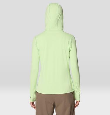 Women's Crater Lake Long Sleeve Hoody, Color: Frozen In Lime, image 31