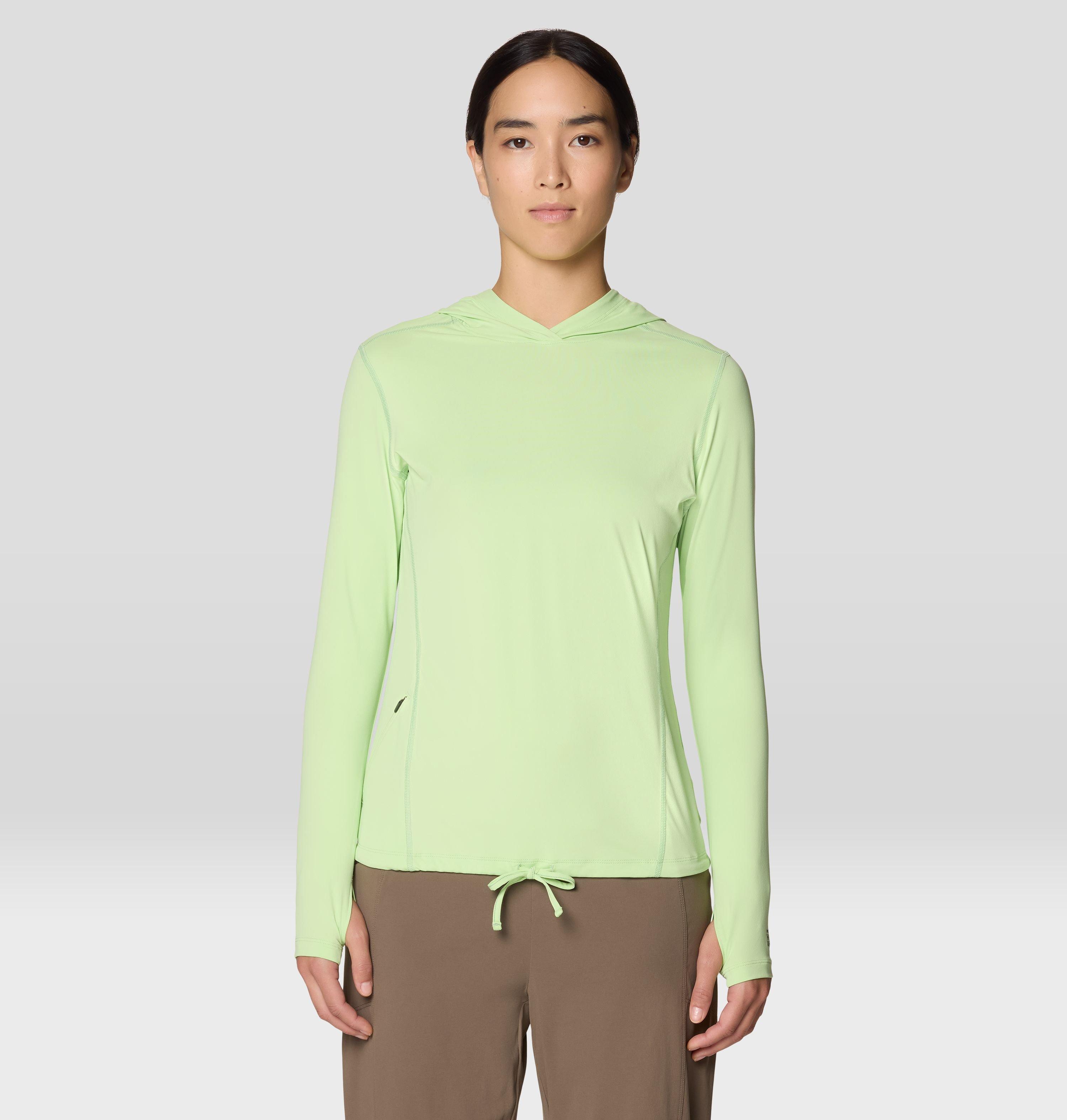 Mountain Hardwear Women's Crater Lake Long Sleeve Hoody - XS - Green