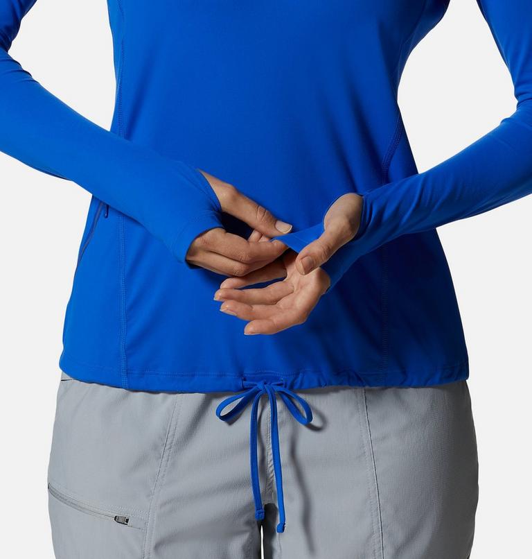 Chandail &agrave; capuchon manches longues Crater Lake, Color: Bright Island Blue, image 6