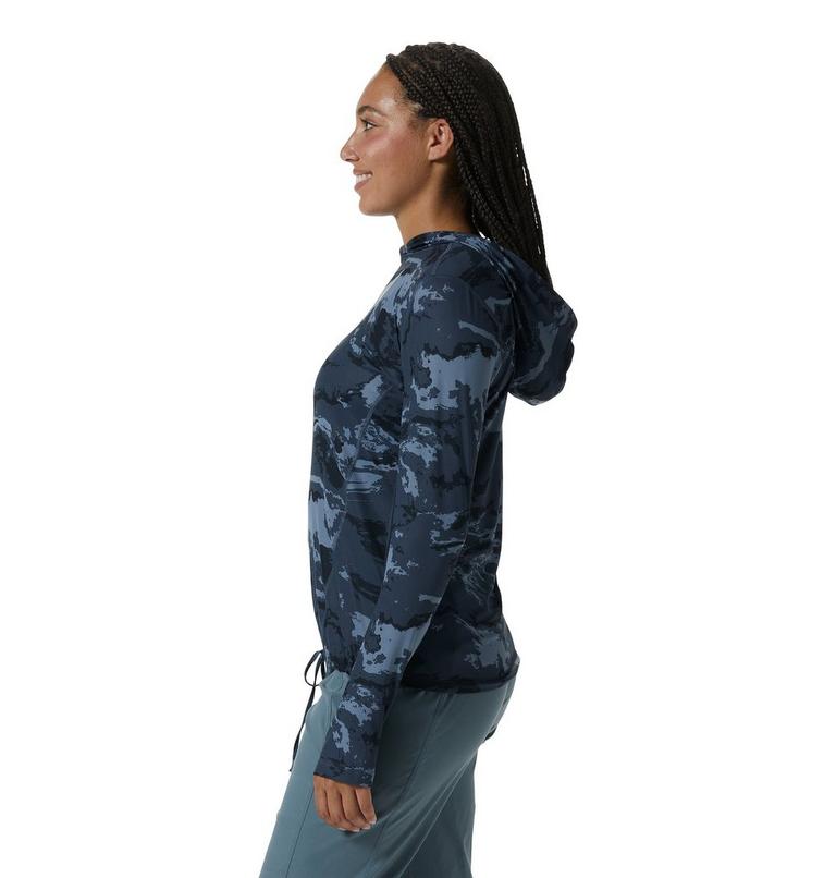 Crater Lake LS Hoody | 417 | XS, Color: Blue Slate Crag Camo, image 3