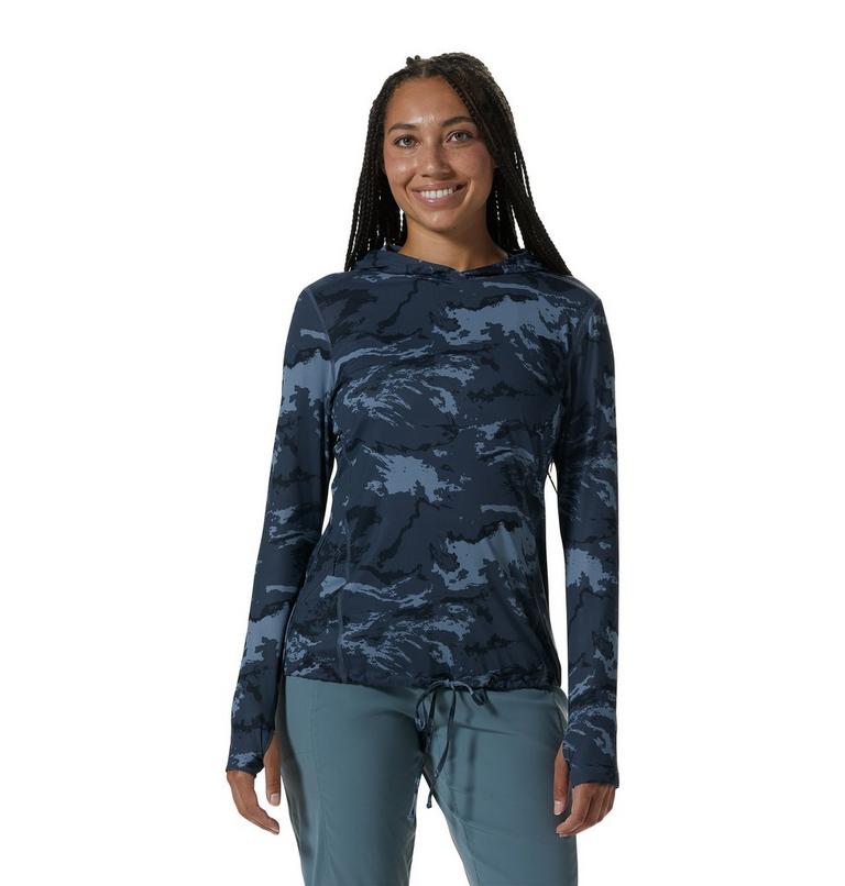 Crater Lake LS Hoody | 417 | XS, Color: Blue Slate Crag Camo, image 1