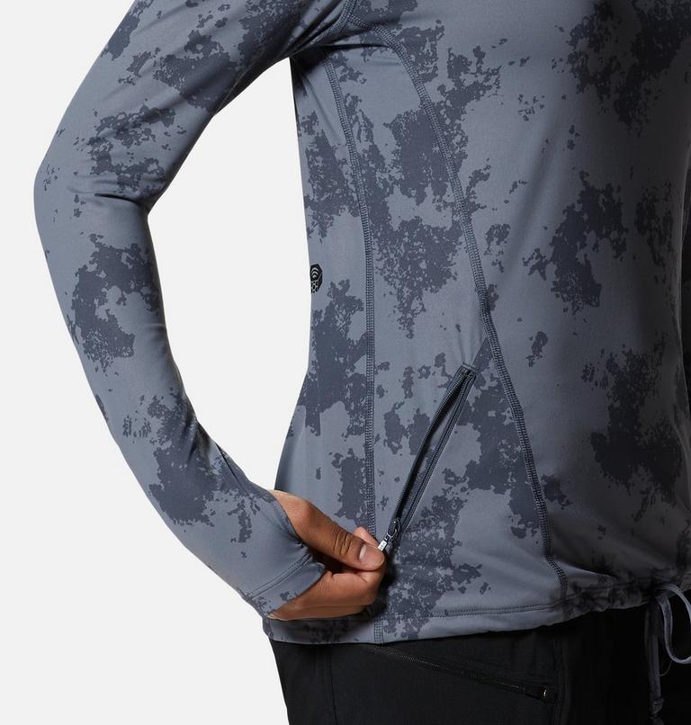 Chandail &agrave; capuchon manches longues Crater Lake, Color: Blue Slate Scattered Dye Print, image 6