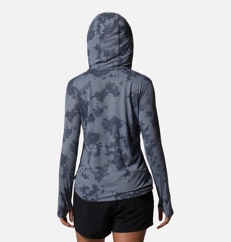 Chandail &agrave; capuchon manches longues Crater Lake, Color: Blue Slate Scattered Dye Print, image 2