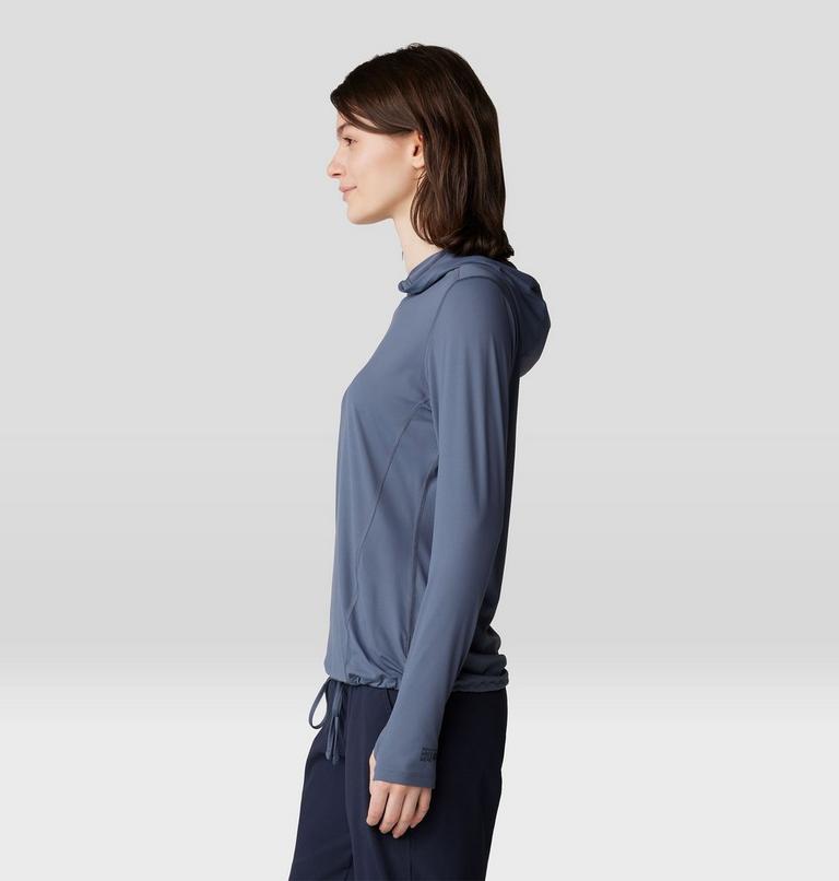 Women's Crater Lake Long Sleeve Hoody, Color: Blue Slate, image 3