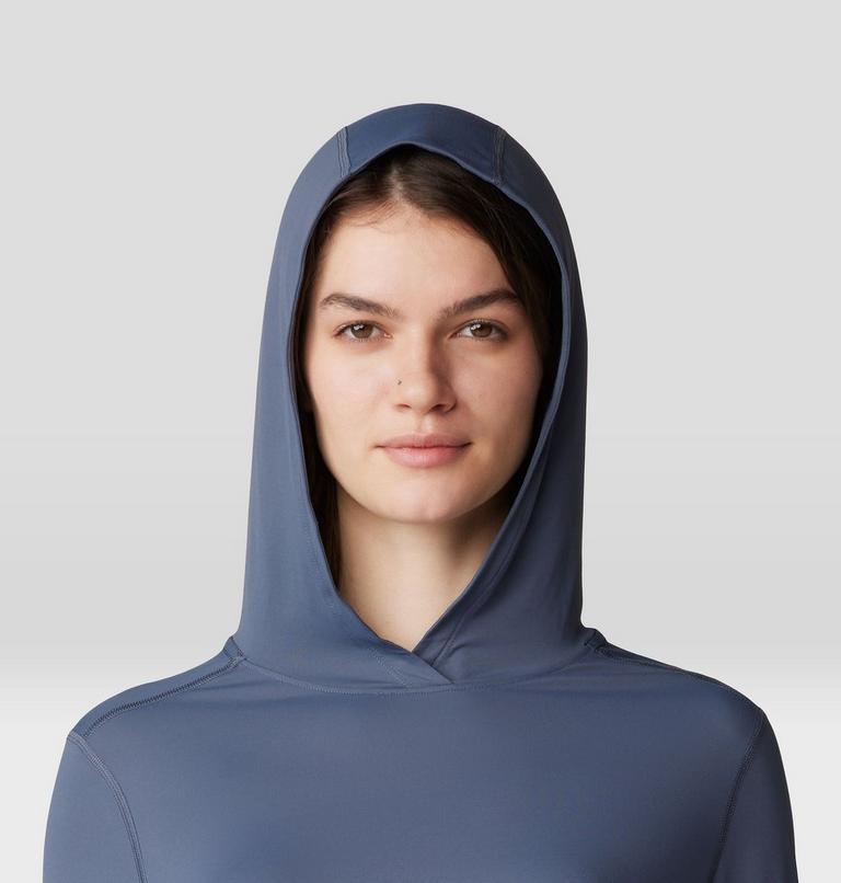 Women's Crater Lake Long Sleeve Hoody, Color: Blue Slate, image 4