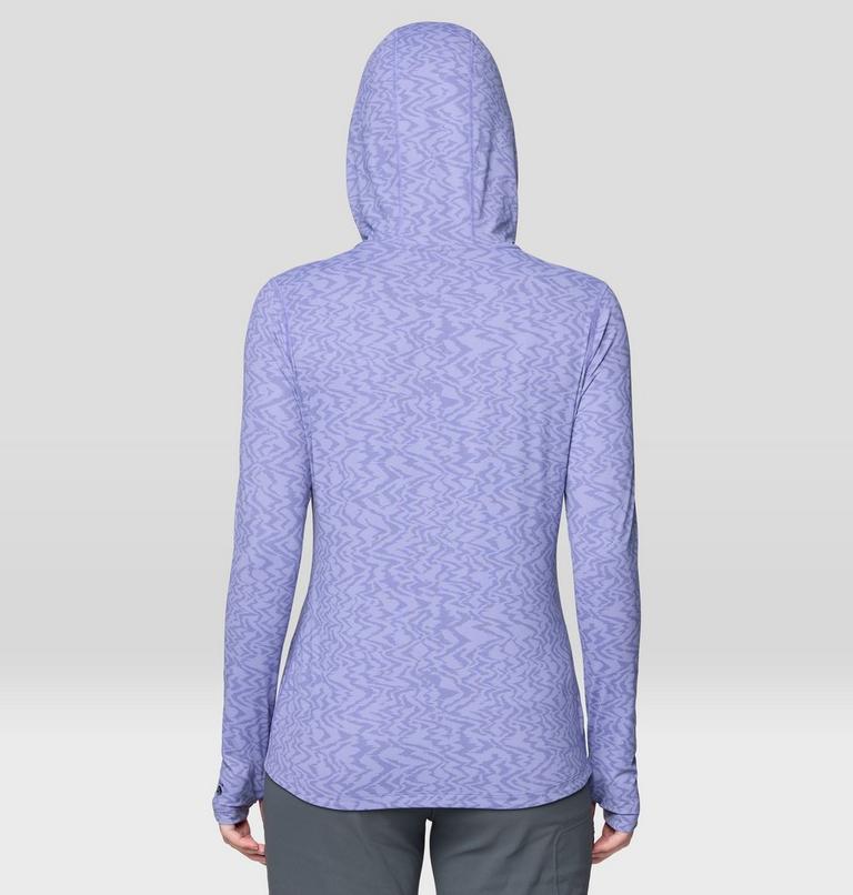 Women's Crater Lake Long Sleeve Hoody, Color: Avid Peaks Print, image 3