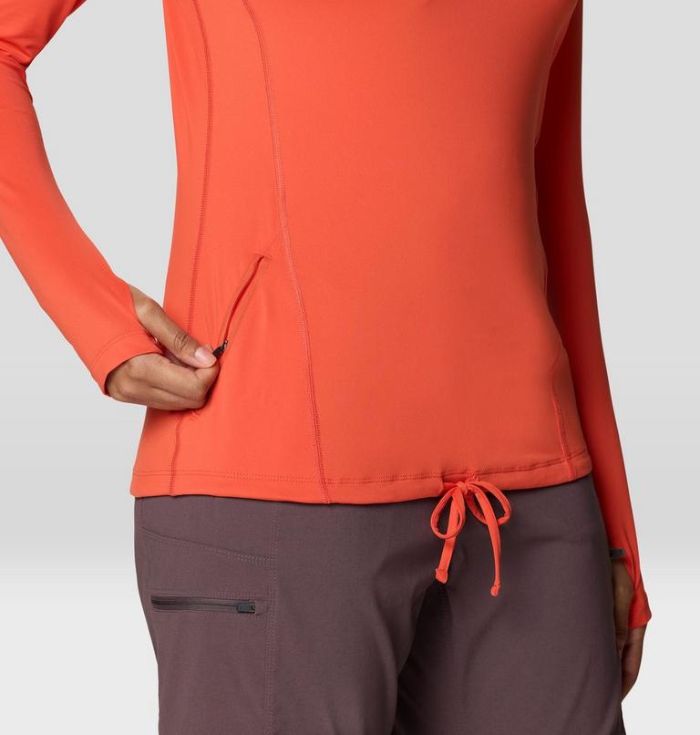 Women's Crater Lake Long Sleeve Hoody, Color: Aspect, image 7
