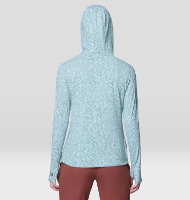 Women's Crater Lake Long Sleeve Hoody, Color: Ice Shadow Peaks Print, image 11