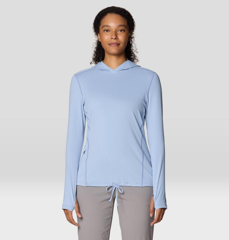 Women's Crater Lake Long Sleeve Hoody, Color: Beach Breeze, image 1