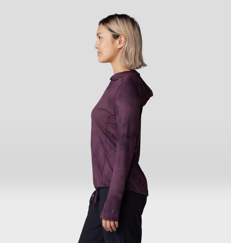 Chandail &agrave; capuchon manches longues Crater Lake, Color: Blackberry Clouds Print, image 3