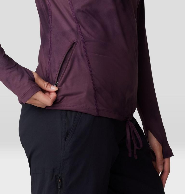 Chandail &agrave; capuchon manches longues Crater Lake, Color: Blackberry Clouds Print, image 6