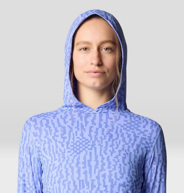 Chandail &agrave; capuchon manches longues Crater Lake, Color: Light Illusion Digidaze Print, image 4